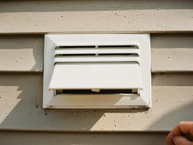 Fairview Park Dryer Vent Cleaning technician performing professional exhaust vent cleaning at a residential property in Fairview Park