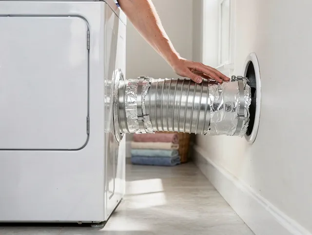 Professional dryer vent hose installation by Fairview Park Dryer Vent Cleaning in Fairview Park