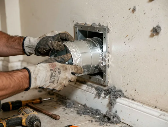 Professional dryer vent repair and installation by Fairview Park Dryer Vent Cleaning in Fairview Park