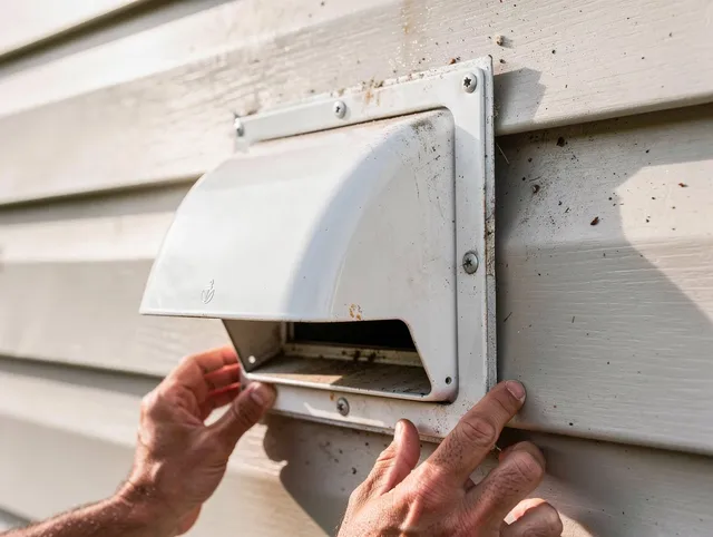 Fairview Park Dryer Vent Cleaning technician delivering thorough residential dryer vent cleaning service in Fairview Park